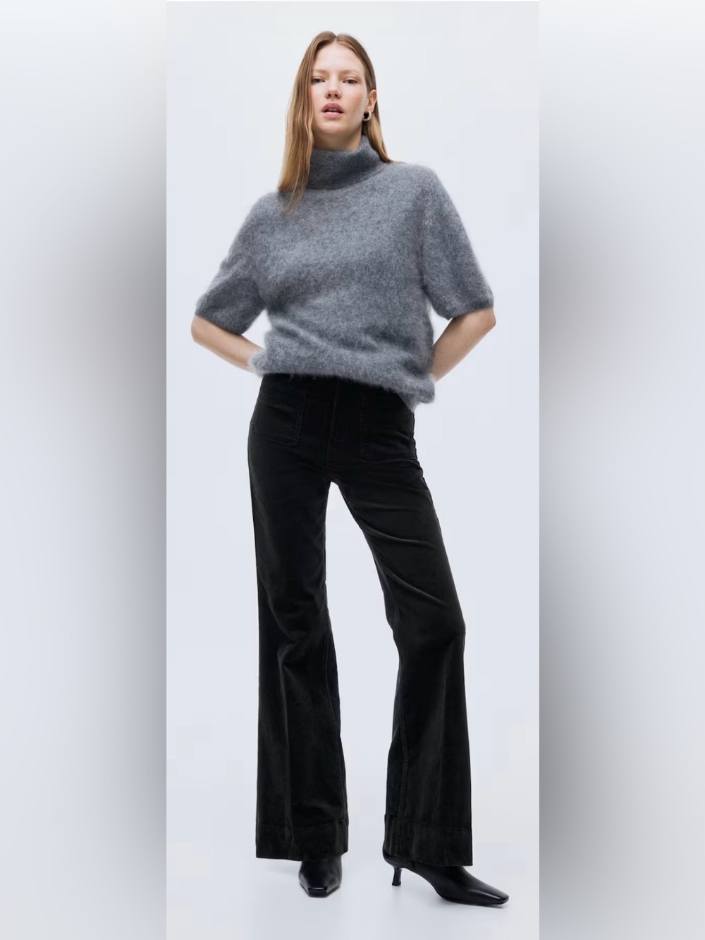 H&M FLARED CORDUROY PANTS - Never been worn